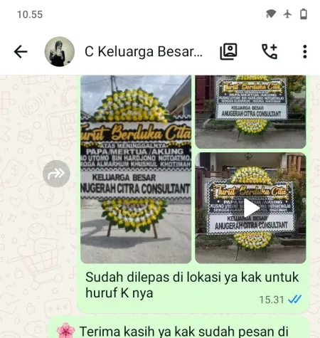 Pengiriman Papan Bunga Duka Gunung Sahari Utara