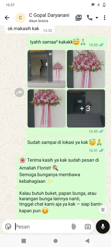 Pengiriman Karangan Bunga Gunung Sahari Utara